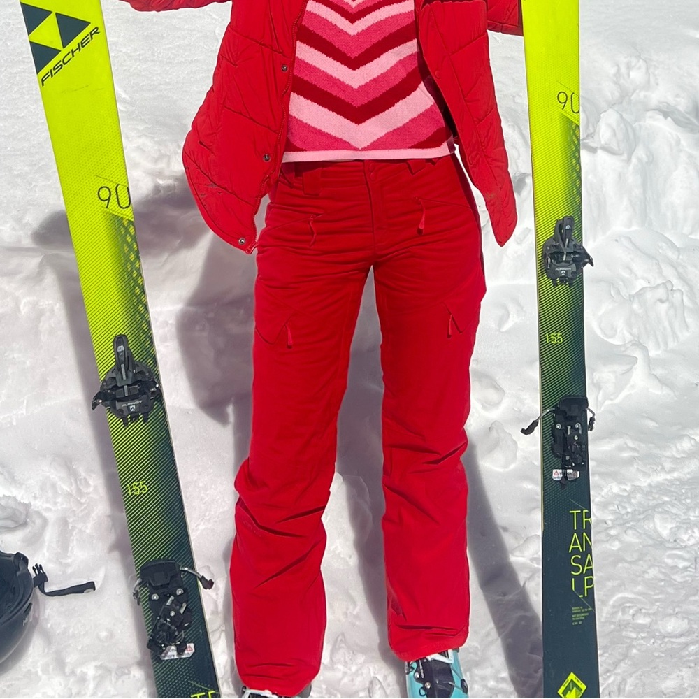 Red North Face Ski Snowboard Pants - Insulated Waterproof ❤️